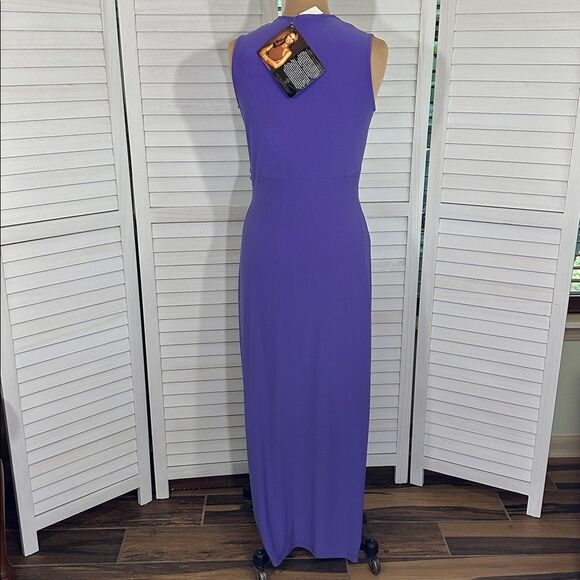 IMAN Maxi Dress Size XS Tall Global Purple Chic Luxury NWT - Picture 11 of 12